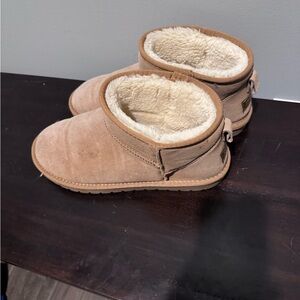 Evellyhootd Tan Steel Horse Winter Boots